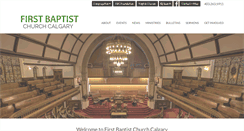 Desktop Screenshot of firstbaptistcalgary.net