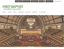 Tablet Screenshot of firstbaptistcalgary.net